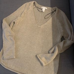 H&M v-neck knit sweater size xs